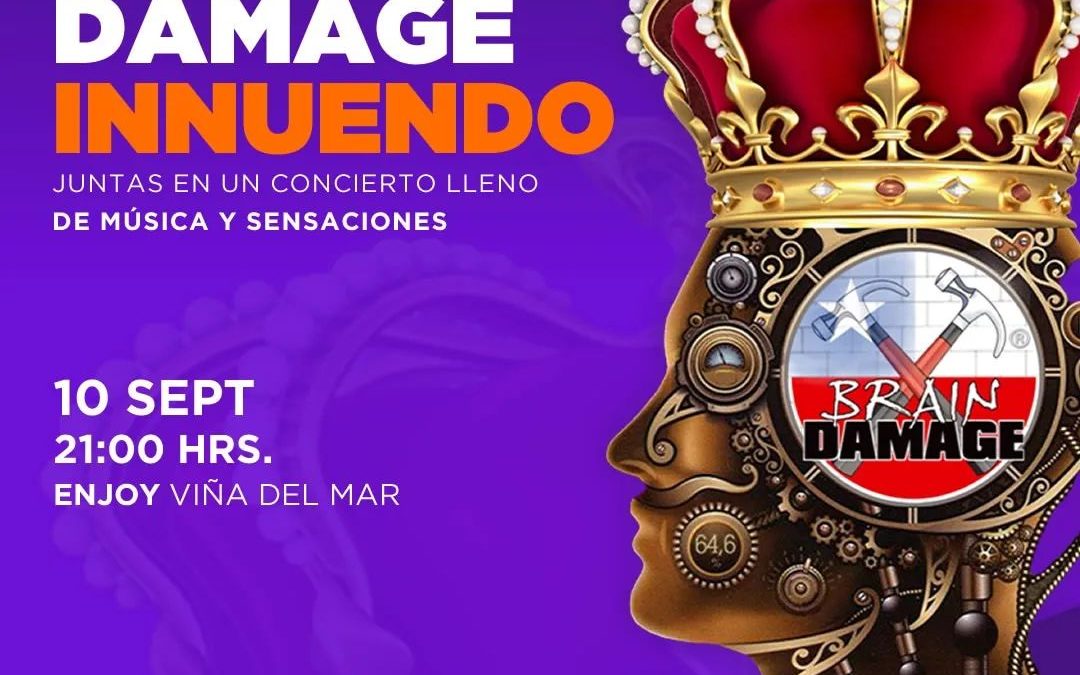 BRAIN DAMAGE REGRESA A VIÑA DEL MAR CON SU HOMENAJE A PINK FLOYD ACOMPAÑADOS DE INNUENDO, EL GRAN TRIBUTO A QUEEN EN CHILE