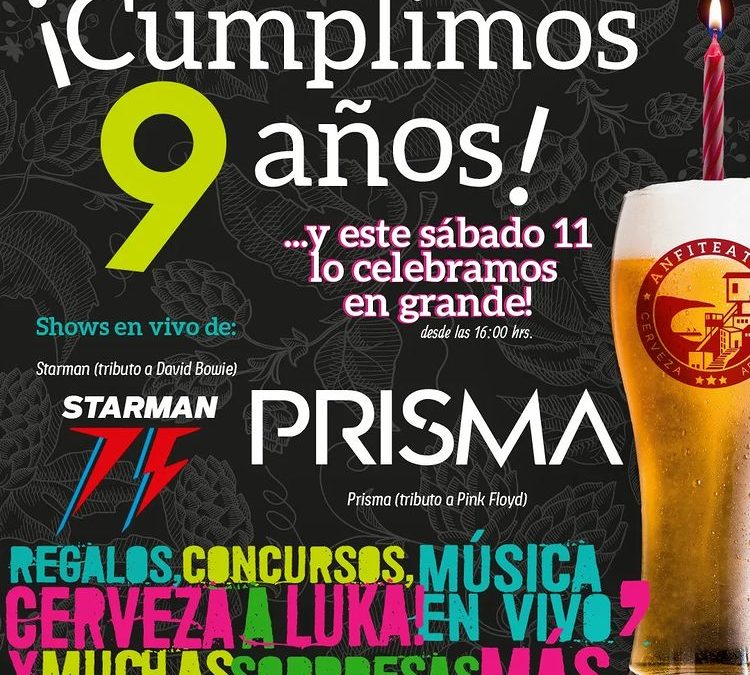 PODCAST: REVIVE EL NOVENO ANIVERSARIO DE CERVECERÍA ANFITEATRO