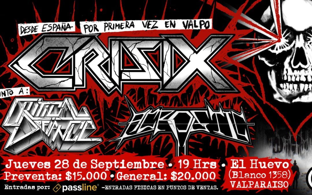 CRISIX, LA BANDA DE THRASH ESPAÑOLA LLEGA A CHILE