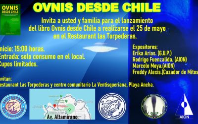 CONVERSACIÓN SOBRE OVNIS EN VALPARAÍSO ESTE FIN DE SEMANA